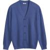 imageCOOFANDY Mens V Neck Cardigan Sweater Casual Lightweight Button Down Knitted Cardigan SweaterBlue