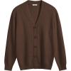 imageCOOFANDY Mens V Neck Cardigan Sweater Casual Lightweight Button Down Knitted Cardigan SweaterBrown