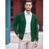 imageCOOFANDY Mens V Neck Cardigan Sweater Casual Lightweight Button Down Knitted Cardigan SweaterGreen