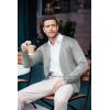 imageCOOFANDY Mens V Neck Cardigan Sweater Casual Lightweight Button Down Knitted Cardigan SweaterLight Grey