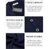 imageCOOFANDY Mens V Neck Cardigan Sweater Casual Lightweight Button Down Knitted Cardigan SweaterNavy Blue