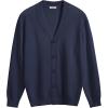 imageCOOFANDY Mens V Neck Cardigan Sweater Casual Lightweight Button Down Knitted Cardigan SweaterNavy Blue