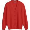 imageCOOFANDY Mens V Neck Cardigan Sweater Casual Lightweight Button Down Knitted Cardigan SweaterRed