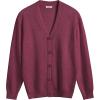 imageCOOFANDY Mens V Neck Cardigan Sweater Casual Lightweight Button Down Knitted Cardigan SweaterWine Red
