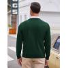imageCOOFANDY Mens V Neck Dress Sweater Knit Long Sleeve Slim Fit Sweaters Fashion Pullover SweaterGreen