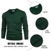 imageCOOFANDY Mens V Neck Dress Sweater Knit Long Sleeve Slim Fit Sweaters Fashion Pullover SweaterGreen
