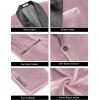 imageCOOFANDY Mens Velvet Tuxedo One Button Jacket Dinner Prom Wedding Blazer JacketPink