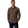 imageCOOFANDY Mens Western Cowboy Shirt Long Sleeve Cotton Button Down Work Shirts with PocketsBrown