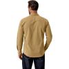 imageCOOFANDY Mens Western Cowboy Shirt Long Sleeve Cotton Button Down Work Shirts with PocketsKhaki