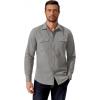 imageCOOFANDY Mens Western Cowboy Shirt Long Sleeve Cotton Button Down Work Shirts with PocketsLight Grey