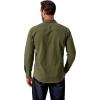 imageCOOFANDY Mens Western Cowboy Shirt Long Sleeve Cotton Button Down Work Shirts with PocketsOlive Green