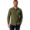 imageCOOFANDY Mens Western Cowboy Shirt Long Sleeve Cotton Button Down Work Shirts with PocketsOlive Green