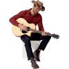 imageCOOFANDY Mens Western Cowboy Shirt Long Sleeve Cotton Button Down Work Shirts with PocketsWine Red