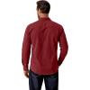 imageCOOFANDY Mens Western Cowboy Shirt Long Sleeve Cotton Button Down Work Shirts with PocketsWine Red