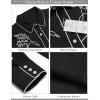 imageCOOFANDY Mens Western Cowboy Shirt Long Sleeve Embroidered Shirt Slim Fit Cotton Casual Button Down Shirt01black