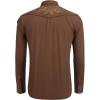imageCOOFANDY Mens Western Cowboy Shirt Long Sleeve Embroidered Shirt Slim Fit Cotton Casual Button Down ShirtCoffee