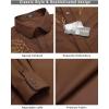 imageCOOFANDY Mens Western Cowboy Shirt Long Sleeve Embroidered Shirt Slim Fit Cotton Casual Button Down ShirtCoffee