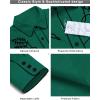 imageCOOFANDY Mens Western Cowboy Shirt Long Sleeve Embroidered Shirt Slim Fit Cotton Casual Button Down ShirtGreen