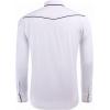 imageCOOFANDY Mens Western Cowboy Shirt Long Sleeve Embroidered Shirt Slim Fit Cotton Casual Button Down ShirtWhite Retro Rose