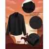 imageCOOFANDY Mens Western Cowboy Shirts Long Sleeve Cotton Casual Button Down Work Shirt with PocketsBlack  Red