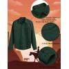 imageCOOFANDY Mens Western Cowboy Shirts Long Sleeve Cotton Casual Button Down Work Shirt with PocketsGreen