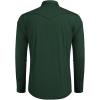 imageCOOFANDY Mens Western Cowboy Shirts Long Sleeve Cotton Casual Button Down Work Shirt with PocketsGreen