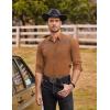 imageCOOFANDY Mens Western Cowboy Shirts Long Sleeve Embroidered Shirt Slim Fit Casual Button Down ShirtsBr2