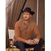 imageCOOFANDY Mens Western Cowboy Shirts Long Sleeve Embroidered Shirt Slim Fit Casual Button Down ShirtsBr2