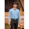 imageCOOFANDY Mens Western Cowboy Shirts Long Sleeve Embroidered Shirt Slim Fit Casual Button Down ShirtsLight Blue