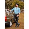 imageCOOFANDY Mens Western Cowboy Shirts Long Sleeve Embroidered Shirt Slim Fit Casual Button Down ShirtsLight Blue