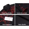 imageCOOFANDY Mens Western Cowboy Shirts Long Sleeve Embroidered Shirt Slim Fit Casual Button Down ShirtsRedblack