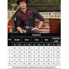 imageCOOFANDY Mens Western Cowboy Shirts Long Sleeve Embroidered Shirt Slim Fit Casual Button Down ShirtsRedblack