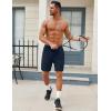 imageCOOFANDY Mens Workout Gym Shorts Mesh Athletic Shorts Lightweight Quick Dry Training Short Pants with PocketsNavy Blue1 Pack of 1