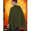 imageCOOFANDY Unisex Casual Hooded Poncho Cape Cloak Fashion Coat Hoodie Pullover with PocketArmy Green