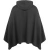 imageCOOFANDY Unisex Casual Hooded Poncho Cape Cloak Fashion Coat Hoodie Pullover with PocketDark Grey
