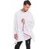 imageCOOFANDY Unisex Casual Hooded Poncho Cape Cloak Fashion Coat Hoodie Pullover with PocketWhite