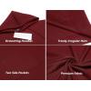 imageCOOFANDY Unisex Casual Hooded Poncho Cape Cloak Fashion Coat Hoodie Pullover with PocketWine Red