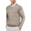 Pinstripes White & Khaki