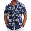 Dark Blue - Palm Tree