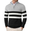 Black & White & Grey Stripe