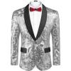 Silver - Black Lapel