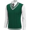 Green & White Stripe