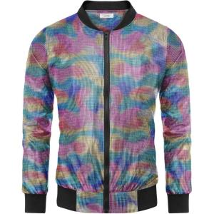 imageCOOFANDY Mens Metallic Jacket 70s Disco Party Varsity Jacket Zipup Baseball BomberMulticolor