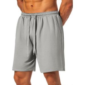 imageCOOFANDY Mens Workout Gym Shorts Mesh Athletic Shorts Lightweight Quick Dry Training Short Pants with PocketsLight Grey1 Pack of 1