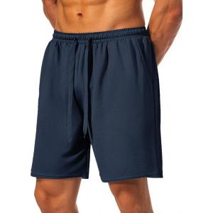 imageCOOFANDY Mens Workout Gym Shorts Mesh Athletic Shorts Lightweight Quick Dry Training Short Pants with PocketsNavy Blue1 Pack of 1