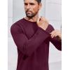 imageCOOFANDY Long Sleeve Shirts for Men Moisture Wicking Activewear TShirts Sun Protection Shirts3 Pack Black  Dark Grey  Wine Red