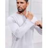 imageCOOFANDY Long Sleeve Shirts for Men Moisture Wicking Activewear TShirts Sun Protection ShirtsWhite