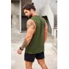 imageCOOFANDY Men Workout Tank Top 2 Pack Gym Bodybuilding Sleeveless Muscle T ShirtsArmy Green Flag