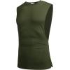 imageCOOFANDY Men Workout Tank Top 2 Pack Gym Bodybuilding Sleeveless Muscle T ShirtsArmy Green1pcs