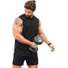 imageCOOFANDY Men Workout Tank Top 2 Pack Gym Bodybuilding Sleeveless Muscle T ShirtsBlackTextile Grey2pcs
